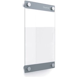 Quartet Infinity Customisable Magnetic Glass Board 279 x 432mm Clear/Silver