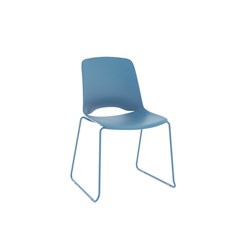OLG Vista Visitor Glide Chair Sky Sled Base Sky Polypropylene Seat And Back