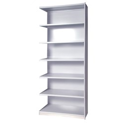 Steelco APC UNI-Shelving Add On Bay 1200W x 400D x 2175mmH White Satin