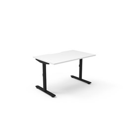 Rapidline Halo Static Single Sided Workstation 1200W x 750D x 730mmH Natural White/Black