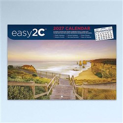 Easy -2C Wall Calendar A4 Month To View Scenic Australia