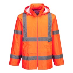 Portwest Hi-Vis Rain Jacket 4XL Orange