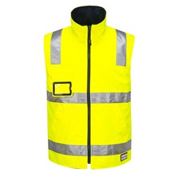 Huski Hi-Vis Reversible Vest Large Yellow