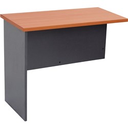 Rapidline Rapid Worker Corner Workstation Wing 1200W x 600D x 730mmH Cherry and Ironstone