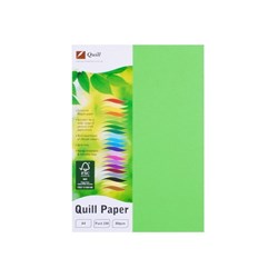 Quill Colour Copy Paper A4 80gsm Lime Pack of 100