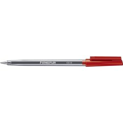 Staedtler 430 Stick Ballpoint Pen Medium 1mm Red