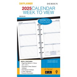 Debden Dayplanner Refill Personal 96 x 172mm Dated Week To View