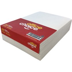 Office Choice Writing Pad A4 White - Pack of 10 65360