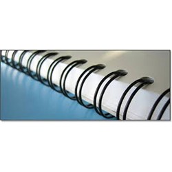 Gold Sovereign Binding Wires 23 Loop 2:1 Pitch 9mm Pack of 100 Black